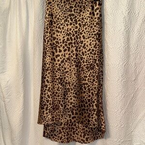 Abercrombie & fitch Leopard Print Midi Skirt with slit